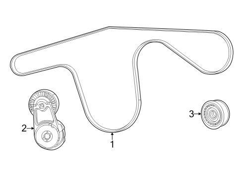 2023 Jeep Grand Cherokee Belts & Pulleys Diagram 2 - Thumbnail