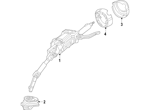 2022 Chrysler Voyager Steering Systems, Internal Components, Shroud, Switches Diagram 4 - Thumbnail