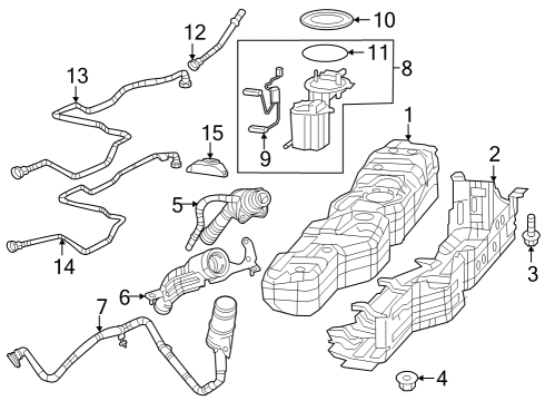 2023 Jeep Gladiator Fuel System Components Diagram 1 - Thumbnail