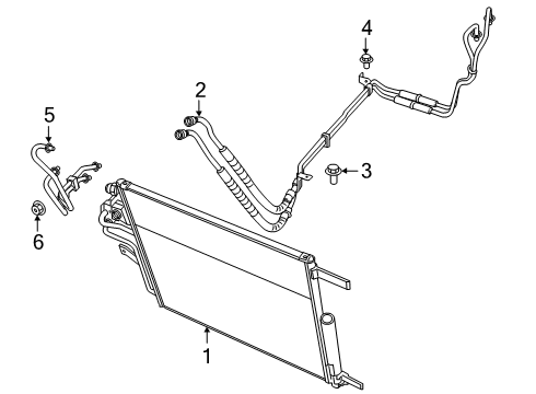 2023 Ram 1500 Oil Cooler  Diagram 1 - Thumbnail