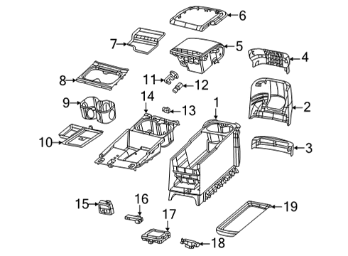 2023 Chrysler Pacifica Energy Pad Diagram for 68487355AB