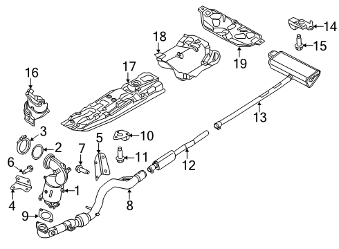 2021 Jeep Renegade Exhaust Components Diagram 1 - Thumbnail