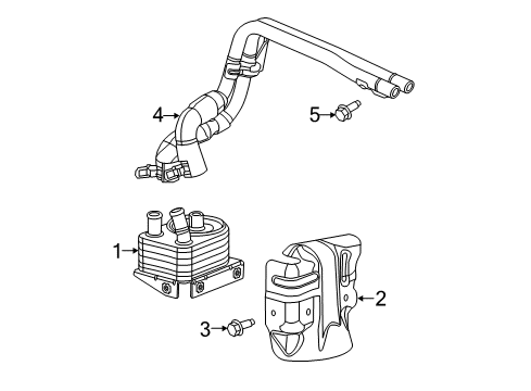 2023 Jeep Cherokee Oil Cooler  Diagram