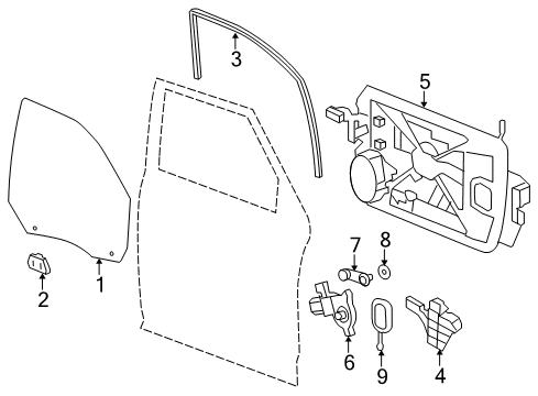 2023 Ram 1500 Classic Front Door - Electrical Diagram 1 - Thumbnail