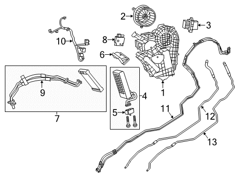 2021 Chrysler Voyager Liquid Line Diagram for 68542122AC