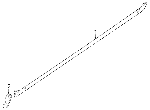 2021 Dodge Challenger Exterior Trim - Pillars Diagram