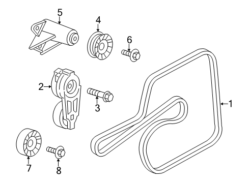 2022 Chrysler 300 Belts & Pulleys  Diagram 2 - Thumbnail