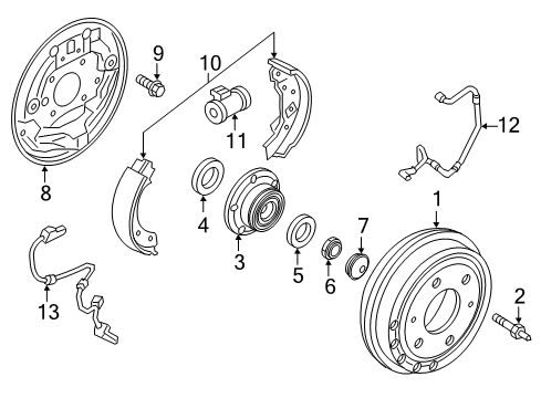 2022 Ram ProMaster City Brake Components Diagram 2 - Thumbnail