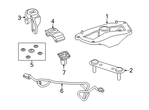 2023 Ram 2500 Trailer Hitch Components Diagram 1 - Thumbnail