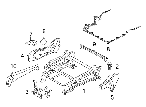 2022 Jeep Grand Cherokee WK Tracks & Components Diagram 2 - Thumbnail