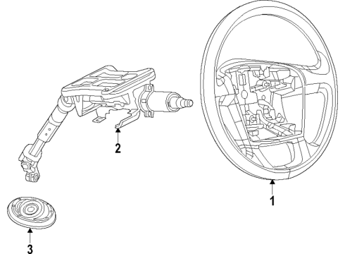 2015 Ram ProMaster City Steering Column Diagram for 68523615AA