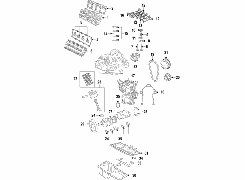 2023 Dodge Durango Engine Parts & Mounts, Timing, Lubrication System Diagram 6 - Thumbnail