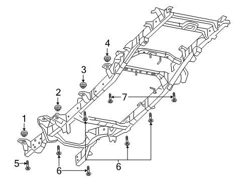 2021 Ram 3500 Frame & Components Diagram 1 - Thumbnail