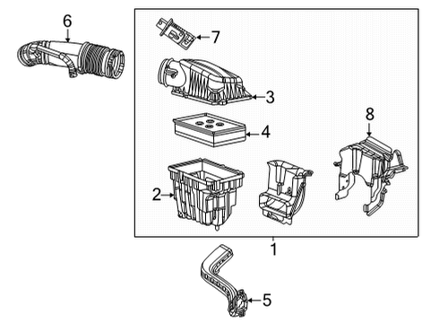 2023 Jeep Gladiator Filters Diagram 1 - Thumbnail