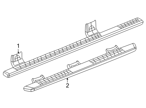 2023 Ram 1500 Running Board Diagram 3 - Thumbnail