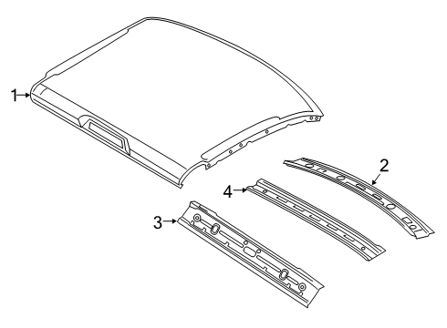 2022 Ram 3500 Roof & Components Diagram 1 - Thumbnail