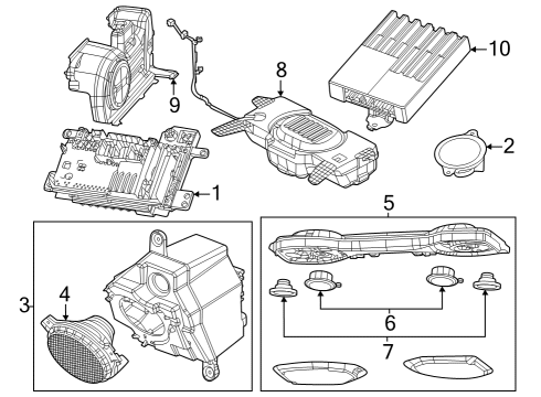 2024 Jeep Wrangler Quarter Panel Speaker, Lower Inner Diagram for 7DZ44TX7AA