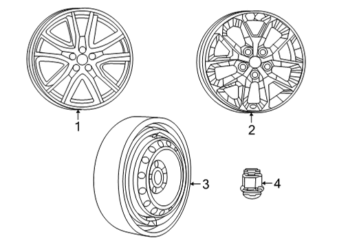 2022 Chrysler Voyager Wheels Diagram 3 - Thumbnail