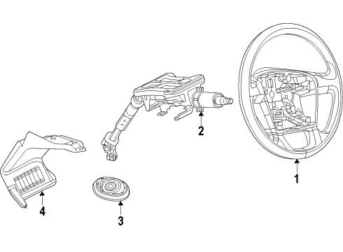 2022 Ram ProMaster 3500 Steering Systems, Internal Components, Shroud, Switches Diagram 4 - Thumbnail