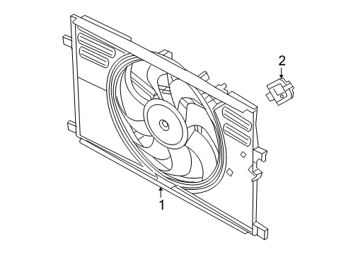 2021 Jeep Renegade Cooling System, Radiator, Water Pump, Cooling Fan Diagram 2 - Thumbnail