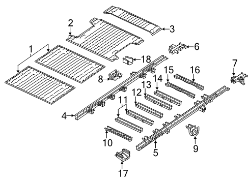 2023 Ram ProMaster 3500 Rear Floor & Rails Diagram 3 - Thumbnail