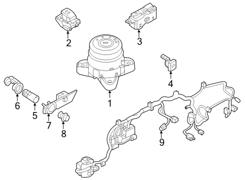 2024 Dodge Hornet Electrical Components - Console Diagram