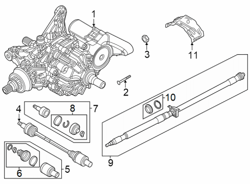2024 Dodge Hornet Inner CV Joint Diagram for 68324724AA