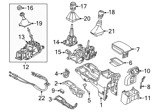 2023 Jeep Wrangler Gear Shift Control - MT Diagram