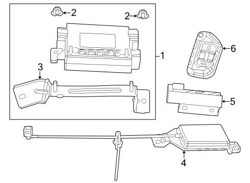 2024 Jeep Wrangler Keyless Entry Components Diagram
