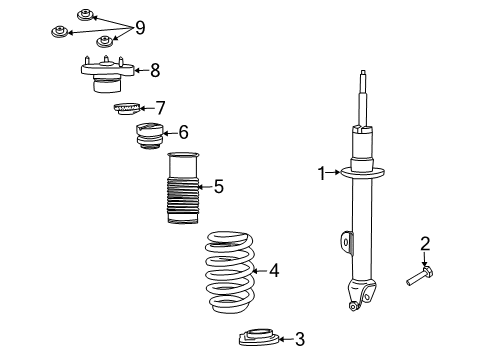 2022 Dodge Challenger Struts & Components  Diagram 2 - Thumbnail