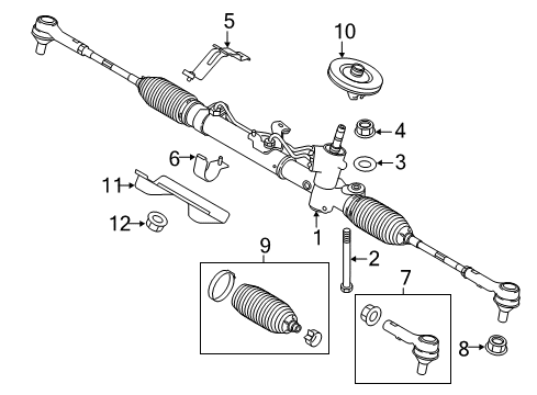 2022 Ram ProMaster City Steering Column & Wheel, Steering Gear & Linkage Diagram 2 - Thumbnail