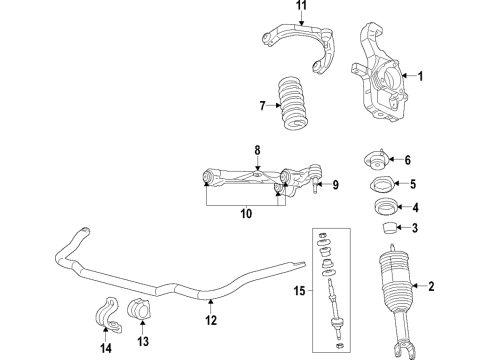 2021 Ram 1500 Stabilizer Link Diagram for 68445039AC
