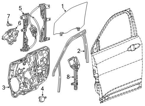 2023 Jeep Compass Front Door - Electrical Diagram 1 - Thumbnail