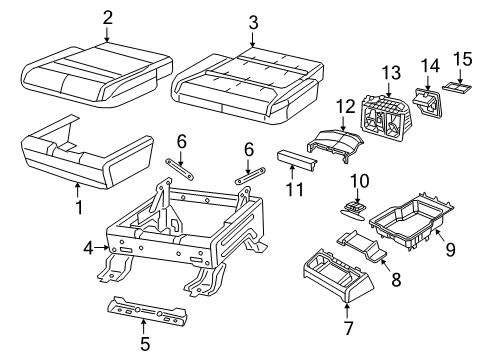 2023 Ram 1500 Front Seat Components Diagram 1 - Thumbnail
