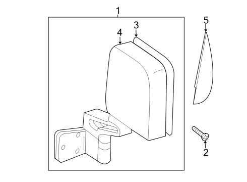 2022 Jeep Wrangler Outside Mirrors Diagram 3 - Thumbnail