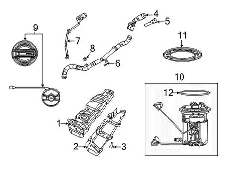 2023 Jeep Wrangler Fuel System Components Diagram 1 - Thumbnail