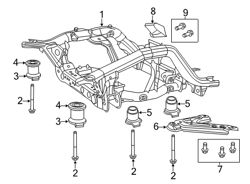 2022 Jeep Grand Cherokee WK Suspension Mounting  Diagram 1 - Thumbnail