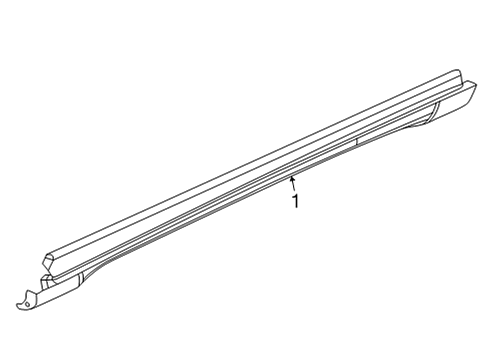 2023 Jeep Grand Wagoneer L Exterior Trim - Pillars Diagram