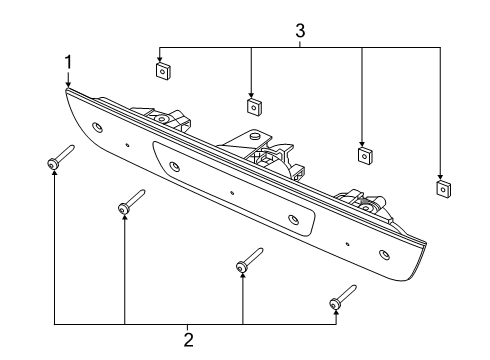 2023 Ram 1500 High Mount Lamps Diagram
