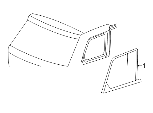 2022 Jeep Grand Cherokee WK Glass & Hardware  Diagram