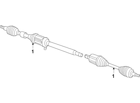 2022 Chrysler Voyager Front Axle, Drive Axles Diagram