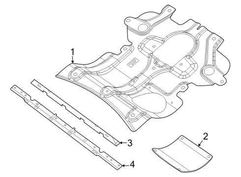 2022 Jeep Grand Cherokee Splash Shields Diagram 2 - Thumbnail