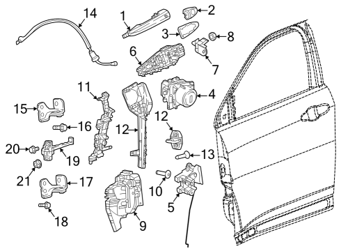 2023 Dodge Hornet Window Motor Diagram for 68610806AA