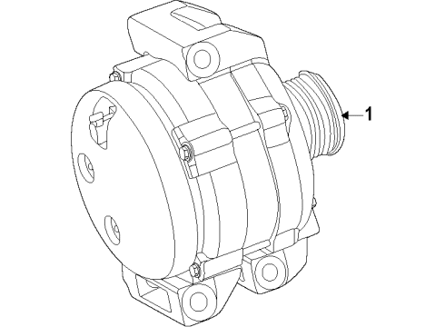 2022 Dodge Durango Alternator Diagram 1 - Thumbnail