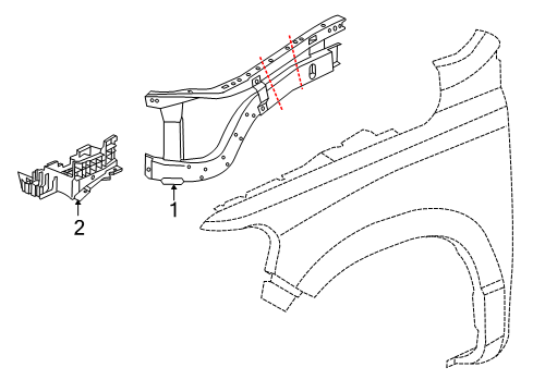 2023 Ram 1500 Inner Components  Diagram