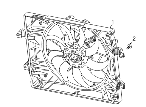 2022 Ram 1500 Cooling System, Radiator, Water Pump, Cooling Fan Diagram 1 - Thumbnail
