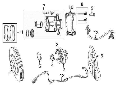 2022 Dodge Challenger Front Brakes Diagram 3 - Thumbnail