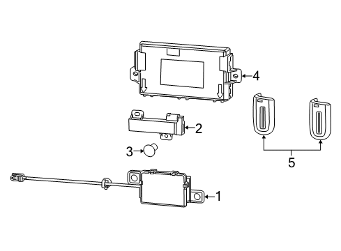 2019 Dodge Challenger Antenna Diagram for 68186558AB