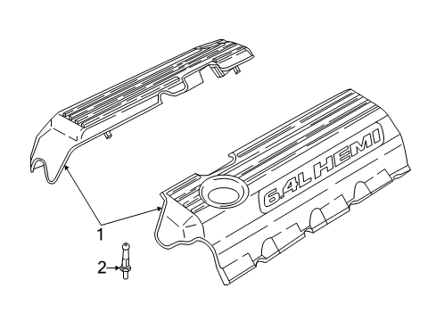 2022 Dodge Durango Engine Appearance Cover Diagram 3 - Thumbnail
