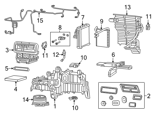 2023 Ram 3500 A/C & Heater Control Units Diagram 2 - Thumbnail